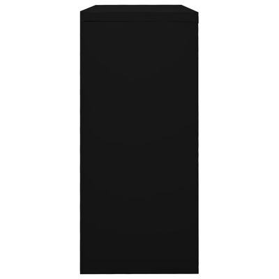 vidaXL Spintelė su stumdomomis durelėmis, juoda, 90x40x90cm, plienas