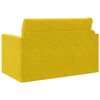 vidaXL Sofa lova 110cm Saulėgrąžų geltona Aksomas