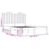 vidaXL Lovos rėmas, 180x200cm, pu&scaron;ies medienos masyvas, itin didelis