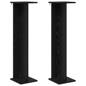 vidaXL Augalų stovas Juodas Ąžuolas 25 x 25,5 x 100,5 cm