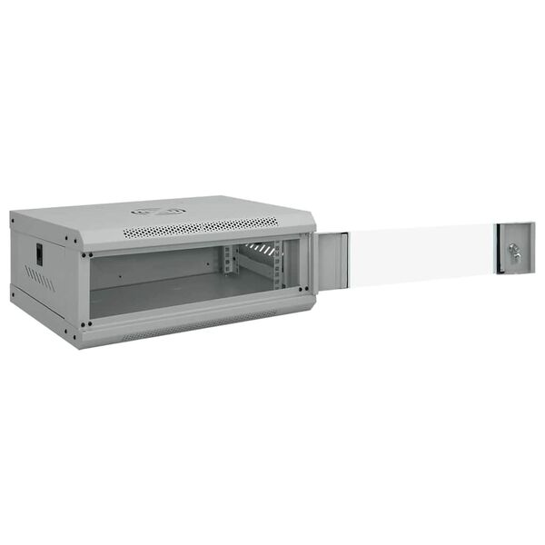 vidaXL Tinklo spinta su saugykla Pilka 53 x 35 x 21 cm Plienas