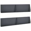 vidaXL Sienelė 4 vnt. 100 x 12 x 30 cm Plienas Antracito