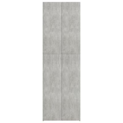 vidaXL Biuro spinta, betono pilkos spalvos, 60x32x190 cm, MDP