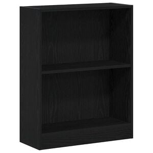 vidaXL Knygų spinta 60 x 24 x 76 cm Apdirbta mediena Juodas ąžuolas