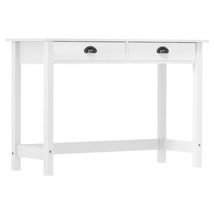 vidaXL Konsolinis staliukas su 2 stalčiais Hill, 110x45x74cm, pu&scaron;is