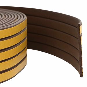 vidaXL Savipolimerinis langų sandariklis Ruda 9 x 3 mm 12 m EPDM putos