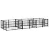 vidaXL Lauko voljeras &scaron;unims, plienas, 11,26m&sup2;