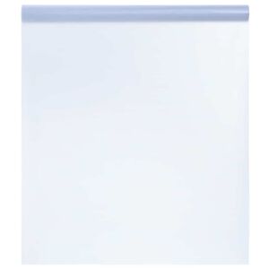 vidaXL Window Film Reguliuojamas Frosted Pilka 35.4 x 196.9 in PVC