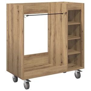 vidaXL Golfo spinta su ratu Amatininkų ąžuolas 90 x 45 x 98 cm