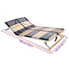 vidaXL Lamelinis lovos pagrindas Ruda 140 x 190 cm Kietas bukas medis