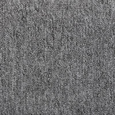 vidaXL Kilimėliai laiptams, 15vnt., tamsiai pilkos spalvos, 65x24x4cm