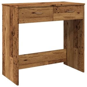 vidaXL Ra&scaron;omasis stalas, sendintos medienos spalvos, 80x40x75cm, MDP