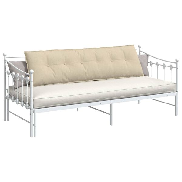 vidaXL Apsaugos Pagalvė Kreminė 180 x 19 x 50 cm audinys