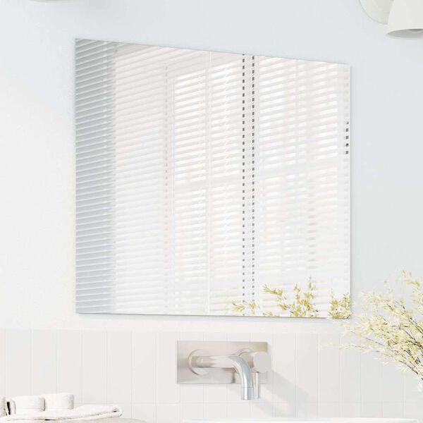 vidaXL Sieninis veidrodis Stačiakampio 50 x 60 cm grūdintas stiklas