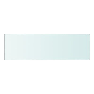 vidaXL Lentynos plokštė, skaidrus stiklas, 50x15 cm