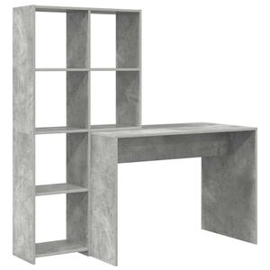 vidaXL Stalas Betono pilka 138,5 x 55 x 143 cm Apdirbta mediena