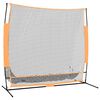 vidaXL Golfo tinklas, juodas/oranžinis, 215x107x216cm, poliesteris