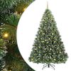 vidaXL Dirbtinė Kalėdų eglutė su 300 LED Žalia 240 cm PE ir PVC
