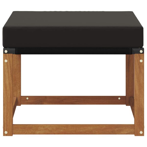 vidaXL Lauko pakojis Kietas akacijos medis ir tekstilenas Natūrali