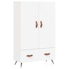 vidaXL Komoda, baltos spalvos, 69,5x31x115cm, apdirbta mediena