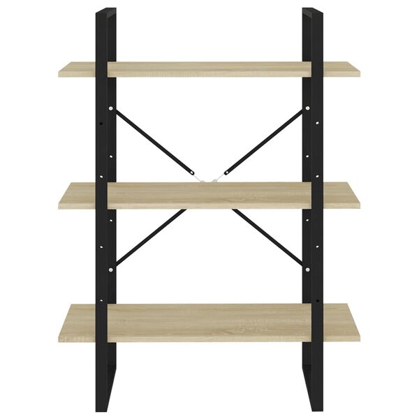 vidaXL Spintelė knygoms, ąžuolo spalvos, 80x30x105cm, MDP