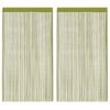 vidaXL Virvelinės užuolaidos, 2vnt., 100x250cm, žalios spalvos