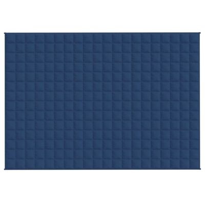 vidaXL Sunki antklodė, mėlynos spalvos, 135x200cm, audinys, 6kg