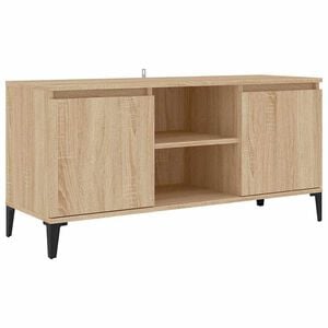 vidaXL TV spintelė su metalinėmis kojelėmis, ąžuolo, 103,5x35x50cm