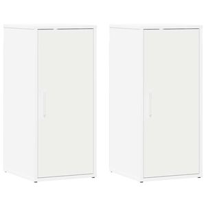 vidaXL Spintelės batams, 2vnt., baltos spalvos, 32x35x70cm, MDP