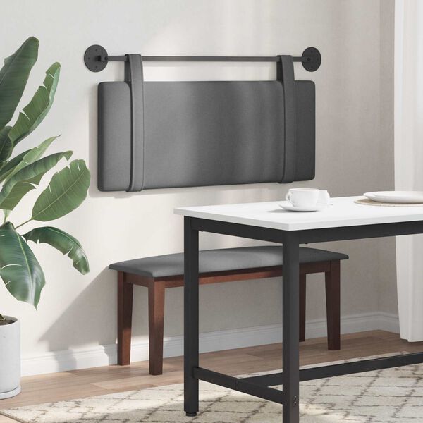 vidaXL Kabantysis galvūgalis Tamsiai pilka 110 x 55 x 5 cm audinys