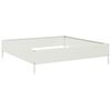 vidaXL Auk&scaron;tas sodo lovelis, baltos spalvos, 100x100x26cm, plienas