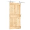 vidaXL Slankios durys Natūrali ir Balta 100 x 210 cm