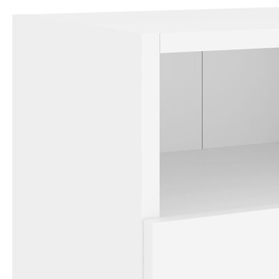 vidaXL Sieninė TV sekcija, 4 dalių, baltos spalvos, apdirbta mediena