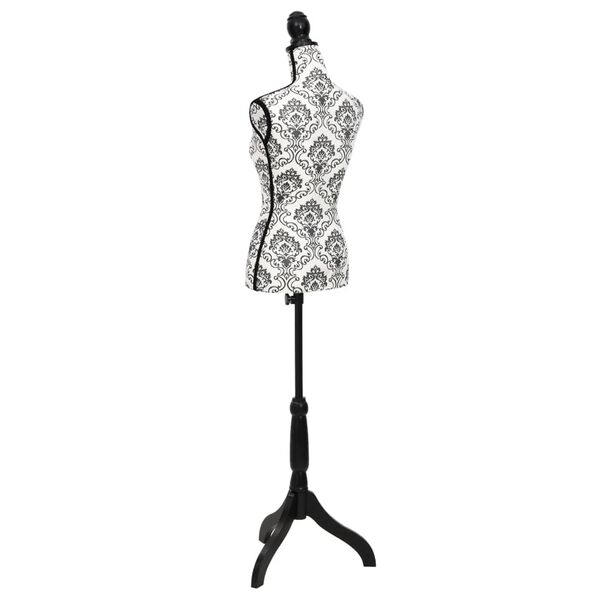 Moters biusto forma, juoda/balta