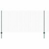 vidaXL Euro tvoros su stulpu 10 x 1,2 m PVC dengtas plienas Žalia