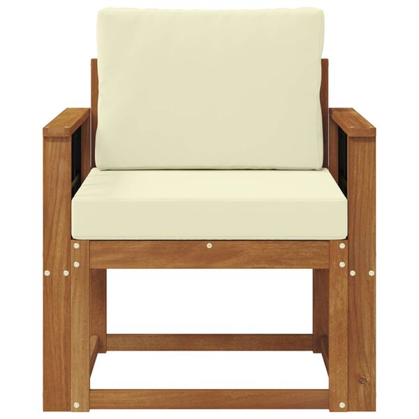 vidaXL Lauko sofos komplektas Tvirta akacijos mediena ir poliesteris