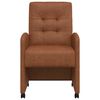 vidaXL Valgomojo Kėdės su Ratukais 2 pcs Ruda 57 x 67 x 98 cm