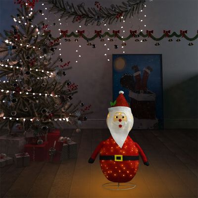 vidaXL Kalėdinė dekoracija Kalėdų Senelis, 60cm, audinys, LED