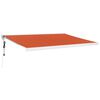 vidaXL I&scaron;traukiama markizė, oranžinė/ruda, 4,5x3m, audinys/aliuminis