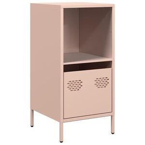 vidaXL indauja rožinė 35x39x73,5 cm &scaron;altai valcuotas plienas