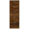vidaXL Spintelė batams, dūminio ąžuolo, 59x17x169cm, apdirbta mediena