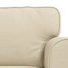 vidaXL Sofa 2 pcs Kreminė 155 x 82 x 80 cm audinys