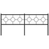 vidaXL Metalinis galvūgalis, juodos spalvos, 200cm