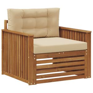 vidaXL Lauko sofa Tvirta akacijos mediena ir poliesteris