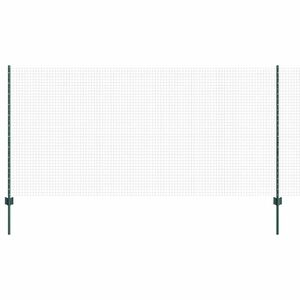 vidaXL Suvirintas vielos tvora su stulpeliais 10 x 1,2 m Žalia