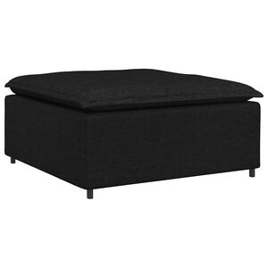 vidaXL Modulinė sofa-kojų pakojė, juoda, 100x100x48 cm