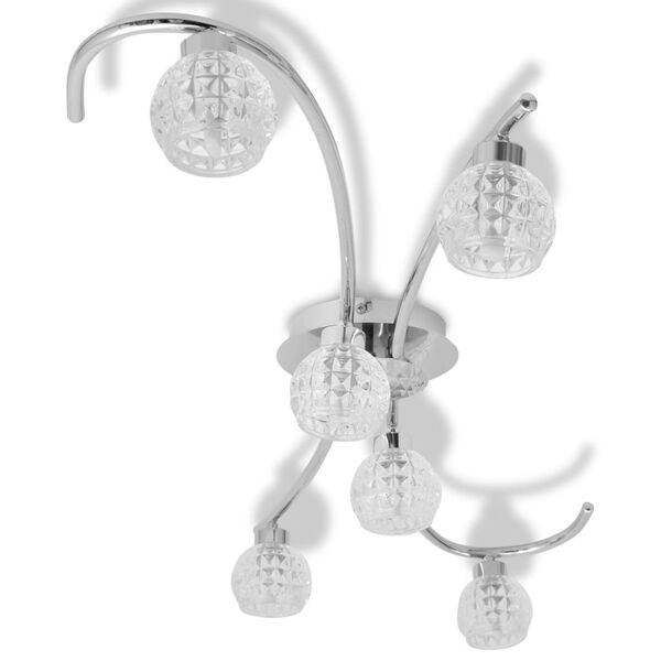 vidaXL Lubų &scaron;viestuvas su 6 G9 lemputėmis, 240W