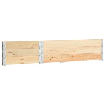 vidaXL Aukšti loveliai, 3vnt., 50x150cm, pušies medienos masyvas