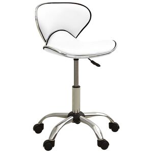 vidaXL Biuro kėdė, baltos spalvos, dirbtinė oda (323673)