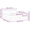 vidaXL Kiemas lova su čiužiniu Pilka 200 x 200 cm Dirbtinė oda